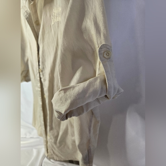 Harley-Davidson White Lace-Up Corset Vest Size Large – Embroidered Eagle Logo - Picture 4 of 8